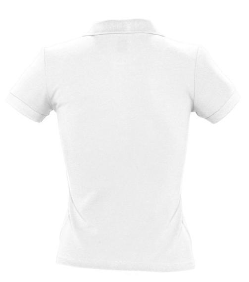 Рубашка поло женская People 210 белая, размер S