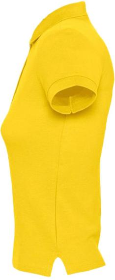 Рубашка поло женская People 210 желтая, размер M