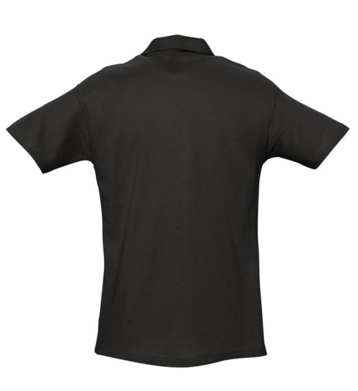 Рубашка поло мужская Spring 210 черная, размер M