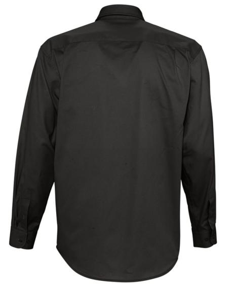 Рубашка мужская с длинным рукавом Bel Air черная, размер 4XL