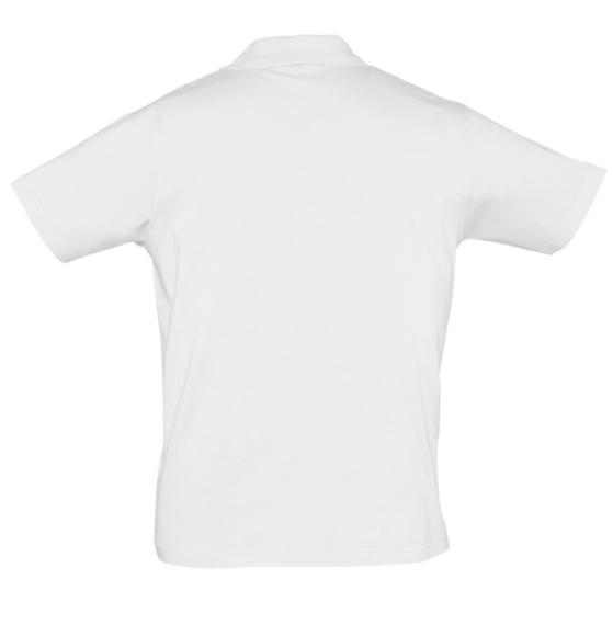 Рубашка поло мужская Prescott men 170 белая, размер M