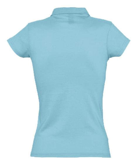Рубашка поло женская Prescott women 170 бирюзовая, размер XL