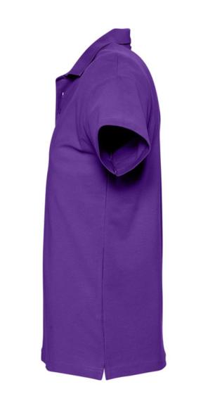 Рубашка поло мужская Spring 210 темно-фиолетовая, размер L