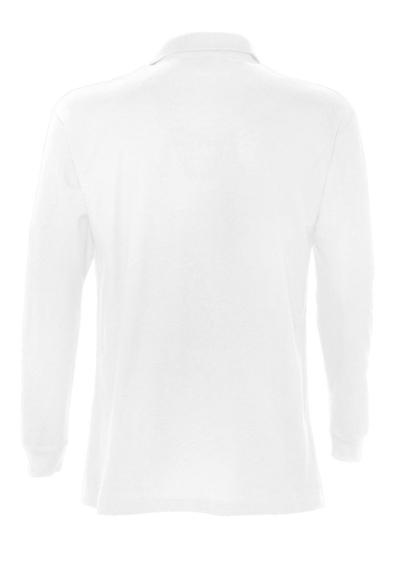 Рубашка поло мужская с длинным рукавом Star 170, белая, размер M