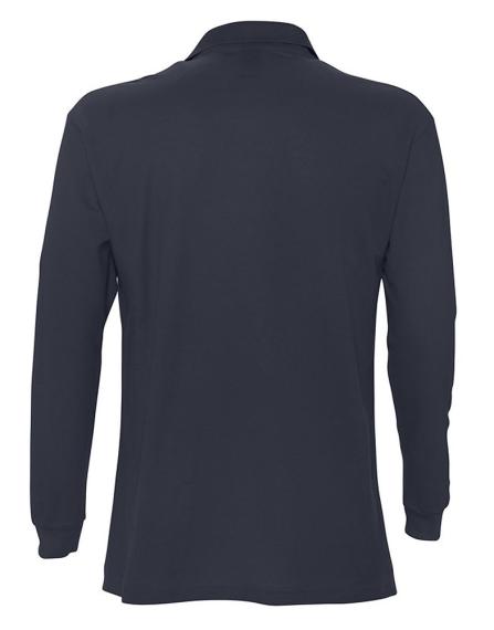 Рубашка поло мужская с длинным рукавом Star 170 темно-синяя, размер XL