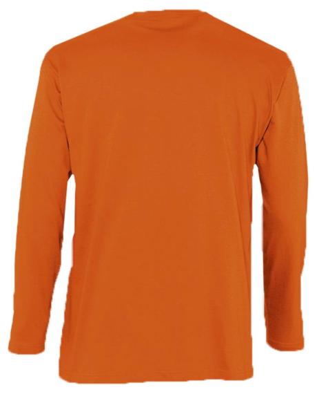 Футболка мужская с длинным рукавом Monarch 150 оранжевая, размер XL