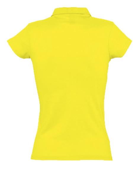 Рубашка поло женская Prescott women 170 желтая (лимонная), размер S