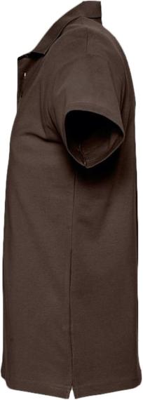 Рубашка поло мужская Spring 210 шоколадно-коричневая, размер XXL