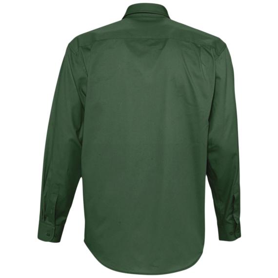 Рубашка мужская с длинным рукавом Bel Air темно-зеленая, размер XL