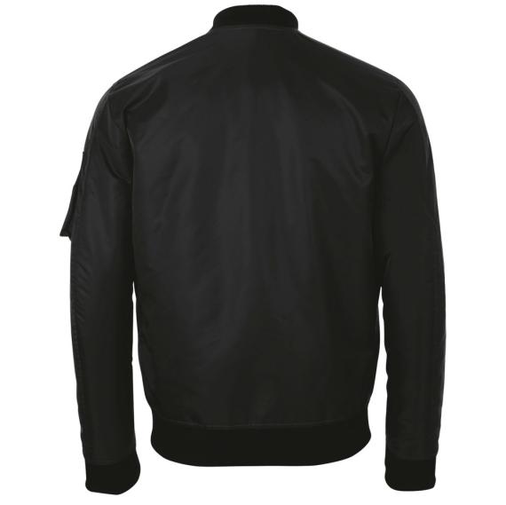 Куртка бомбер унисекс Rebel черная, размер 3XL